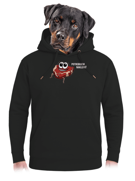 Chceš naklepať? unisex mikina premium Dark Black