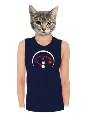 Plnú prosím dámske tielko voľné Navy