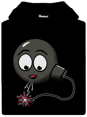 Bomba pánska mikina klokanka Black