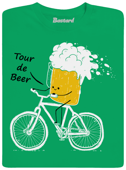 Tour de beer pánske tričko Kelly Green