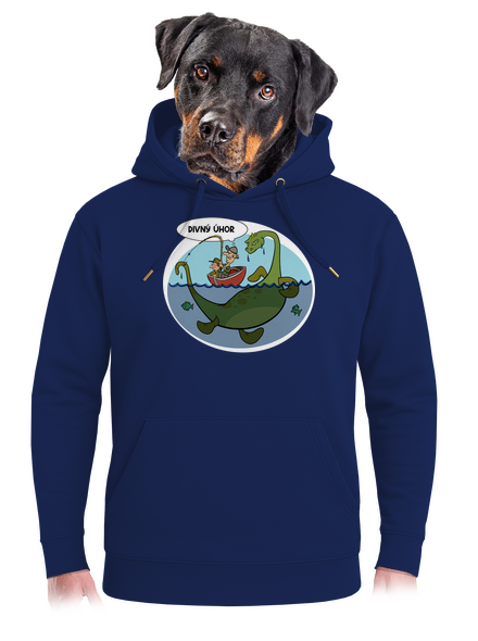 Divný úhor unisex mikina premium Navy