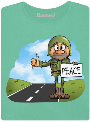 Peace dámske tričko prémium Mint Mal