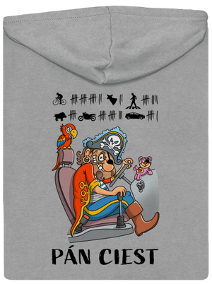 Pán ciest pánska mikina na zips Light Melange