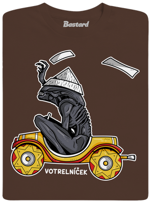 Votrelníček pánske tričko Brown