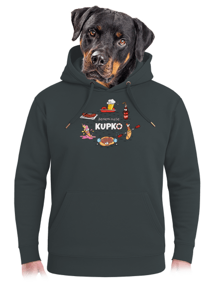 Slovenské kupko unisex mikina premium Charcoal