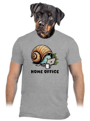 Slimákov home office pánske tričko Sport Grey