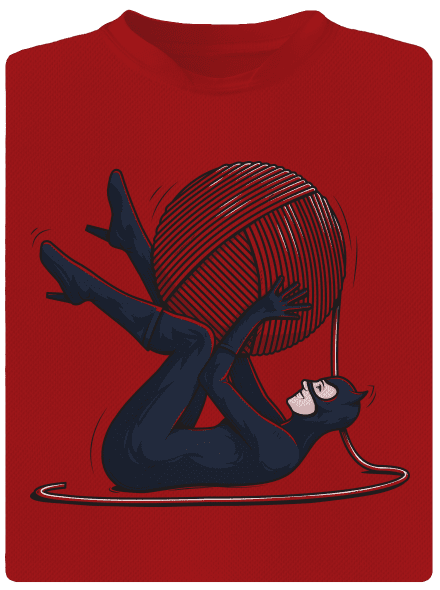 Catwoman pánske športové tričko Red Mal