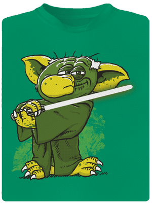 Yoda v rákosí detské športové tričko Kelly Green Mal