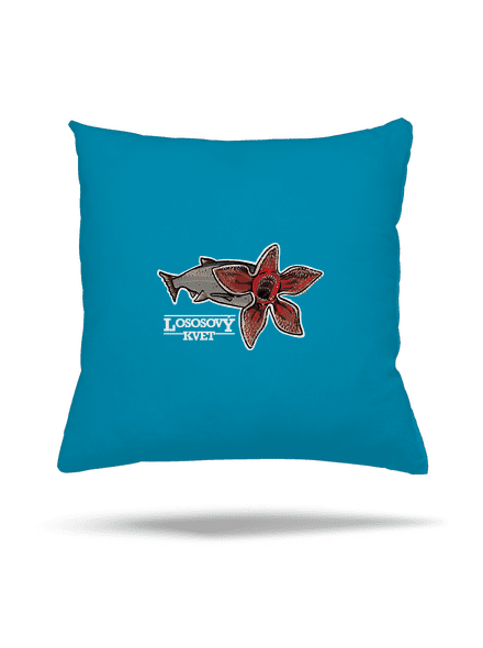Lososový kvet vankúš Blue Turquoise