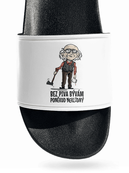 Neklidný bez piva šľapky White