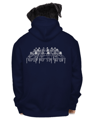 Cimrman: Debil, blbeček pánska mikina na zips Navy