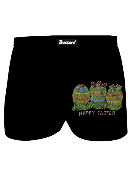 Happy Easter pánske trenky Black