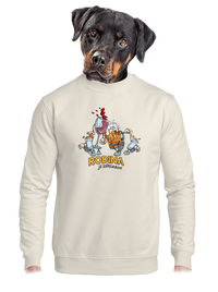 unisex mikina bez kapucne