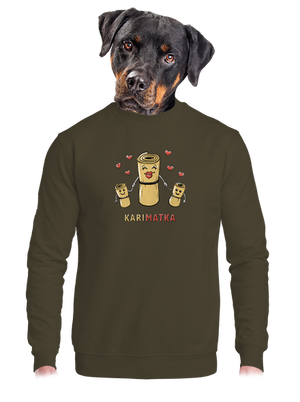 unisex mikina bez kapucne