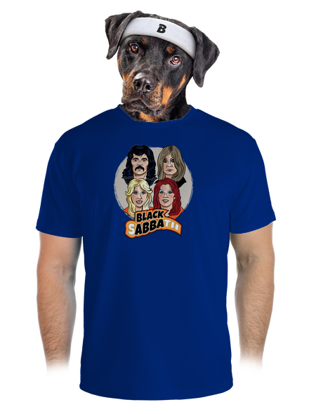 Black Abba pánske športové tričko Royal Blue Mal