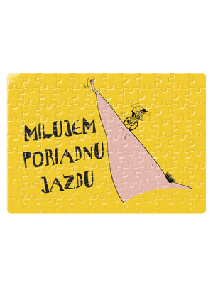Milujem jazdu puzzle White
