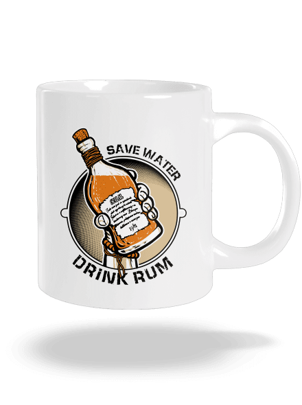 Save water veľký hrnček White