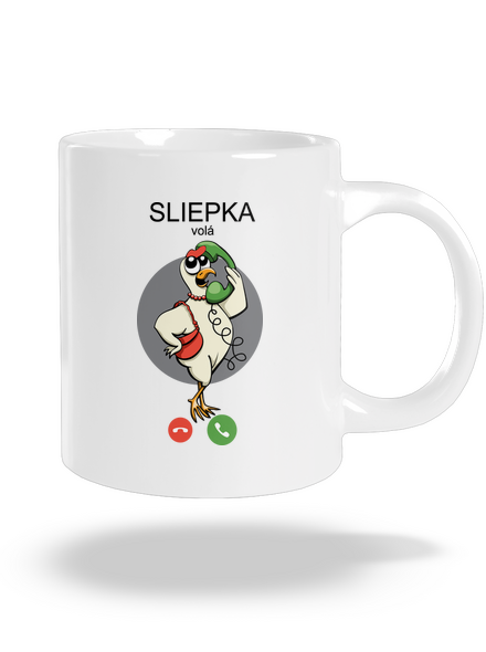 Sliepka volá veľký hrnček White