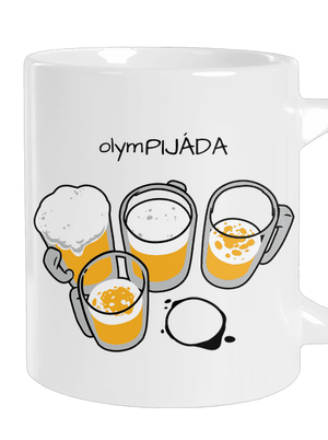 Pijáda veľký hrnček White