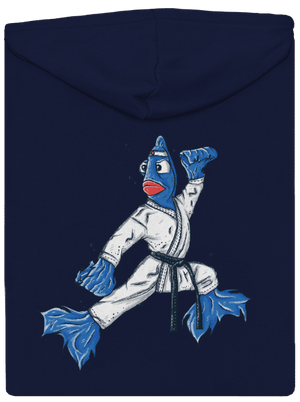 Bojovníčka pánska mikina na zips Navy