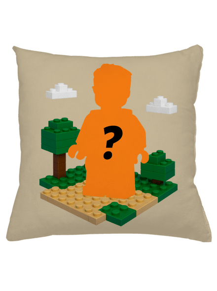 Lego z vlastnej fotky vankúš Beige