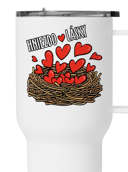 Hniezdo lásky termohrnček White