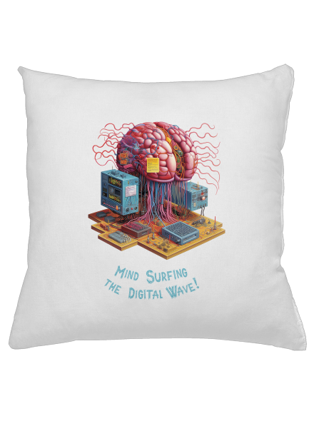 Mind surfing the digital wave vankúš White