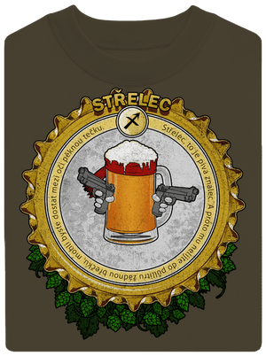 Pivný horoskop: Strelec unisex mikina bez kapucne Urban Khaki