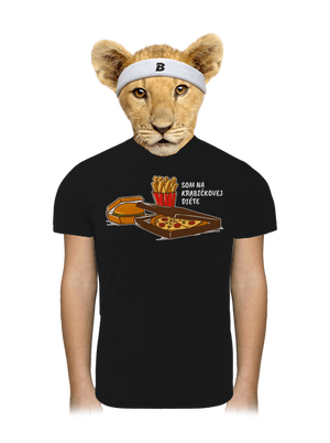 Krabičková diéta detské športové tričko Black