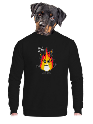 Páli mi to unisex mikina bez kapucne Black