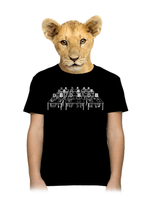 Cimrman: Debil, blbeček detské tričko Black