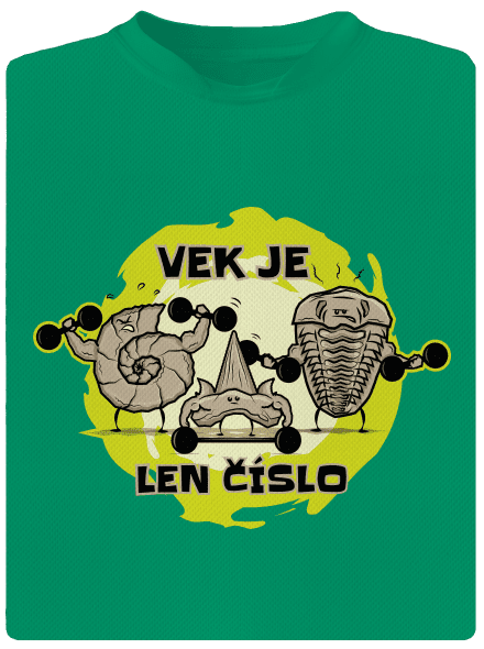 Vek je len číslo detské športové tričko Kelly Green Mal