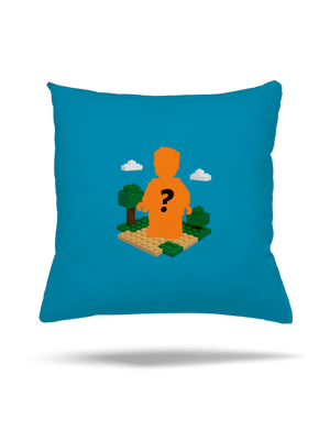 Lego z vlastnej fotky vankúš Blue Turquoise