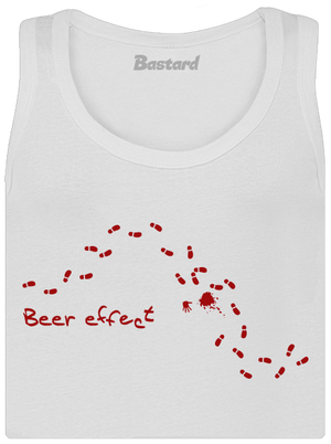 Beer effect! dámske tielko klasické White