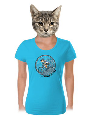 Cyklistický horoskop: Vodnár dámske tričko Blue Atol