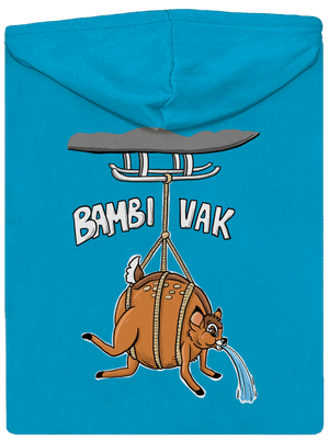 Bambi vak dámska mikina na zips Blue Atol