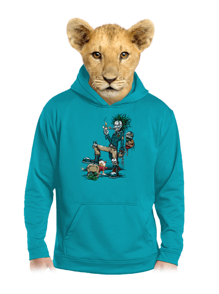 Evil Clown detská mikina klokanka Hawaiian Blue