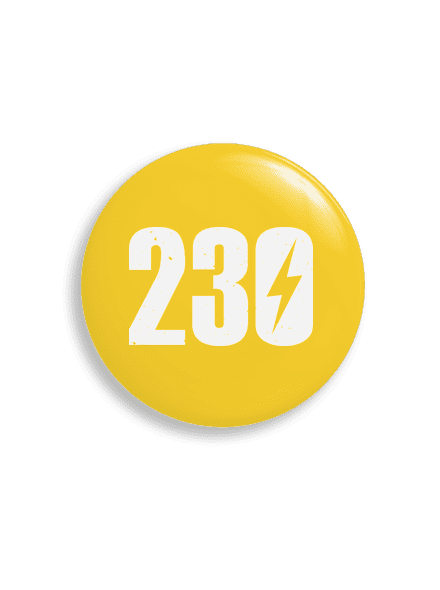 230 V placka 