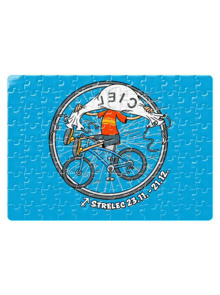 Cyklistický horoskop: Strelec puzzle White