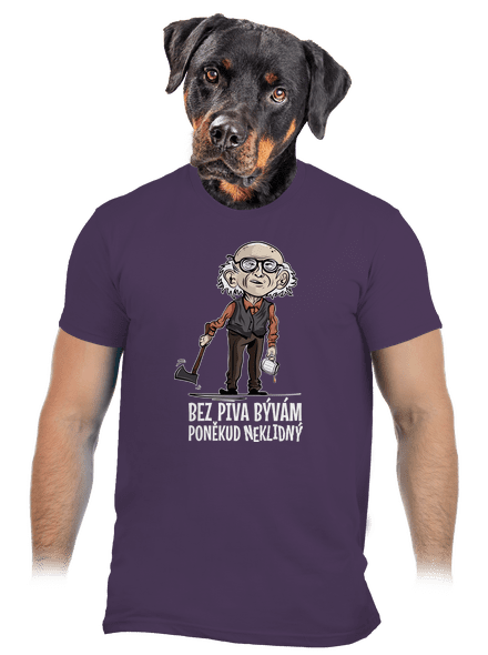 Neklidný bez piva pánske tričko Urban Purple