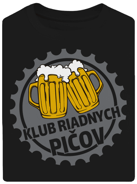 Klub riadnych pičov unisex tričko oversized Black