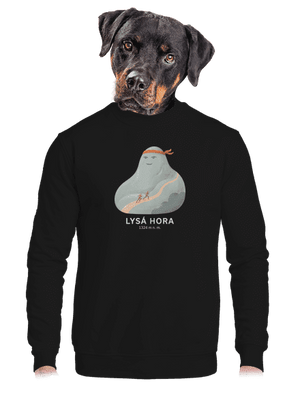 unisex mikina bez kapucne