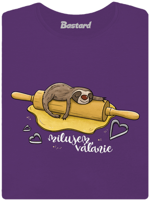 Milujem váľanie dámske tričko prémium Purple