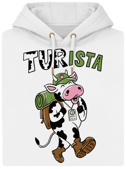 Tur na cestách unisex mikina premium Snowwhite