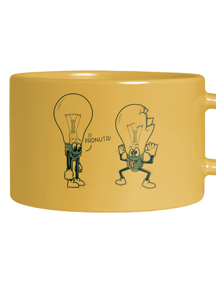 Prdlá hrnček makronka Yellow Macaron