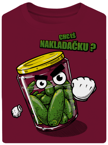 Nakladačka unisex tričko oversized Garnet
