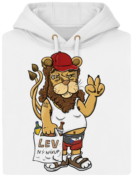 Lvíček unisex mikina premium Snowwhite