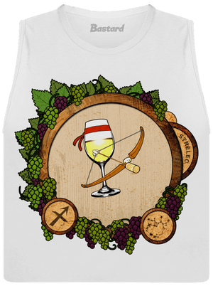 Vínny horoskop: Strelec dámske tielko voľné White