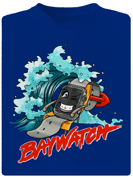 Baywatch pánske športové tričko Royal Blue Mal