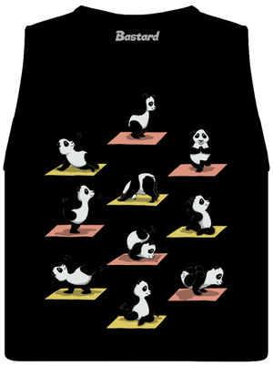 Pandia jóga dámske tielko voľné Black